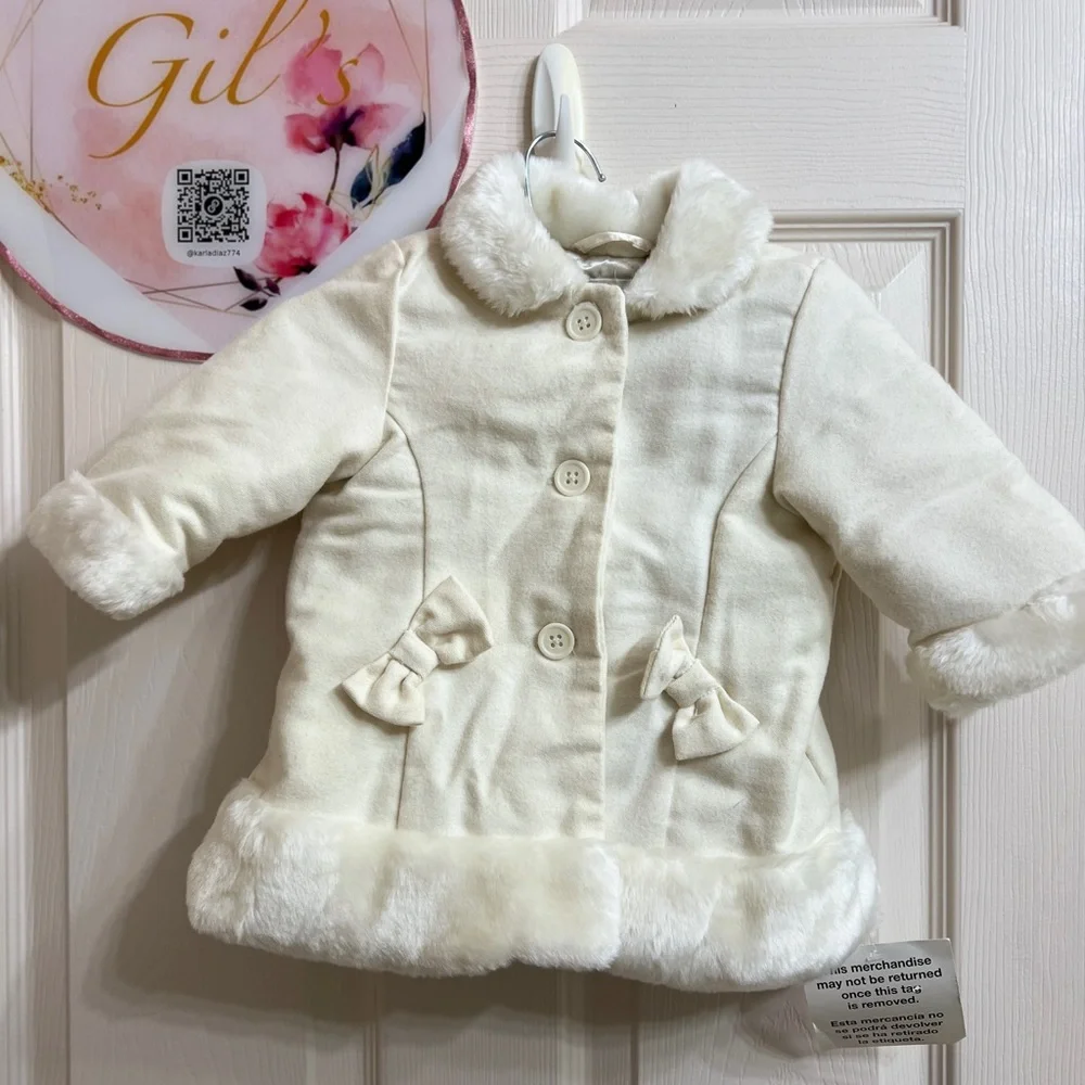 The Children's Place Cream Quilted Baby Jacket